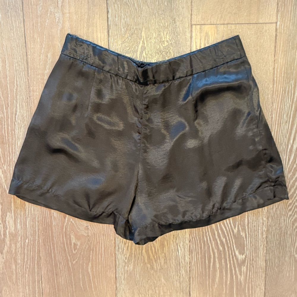 Zara High Waist Black Women's Shorts - Picture 4 of 10